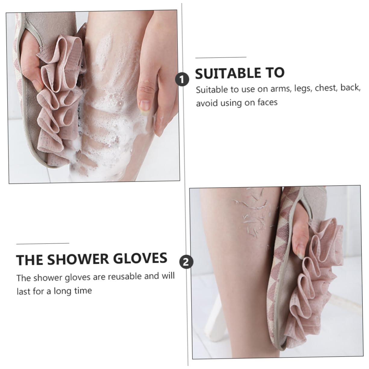 Healeved 9pezzi Guanti Esfolianti Per Bagno Da Misti Guanti Per Doccia Per Uomo e Donna Per Pulizia Profonda Di Corpo e Facili Da Utilizzare e Lavabili Per Tutte Le Mani