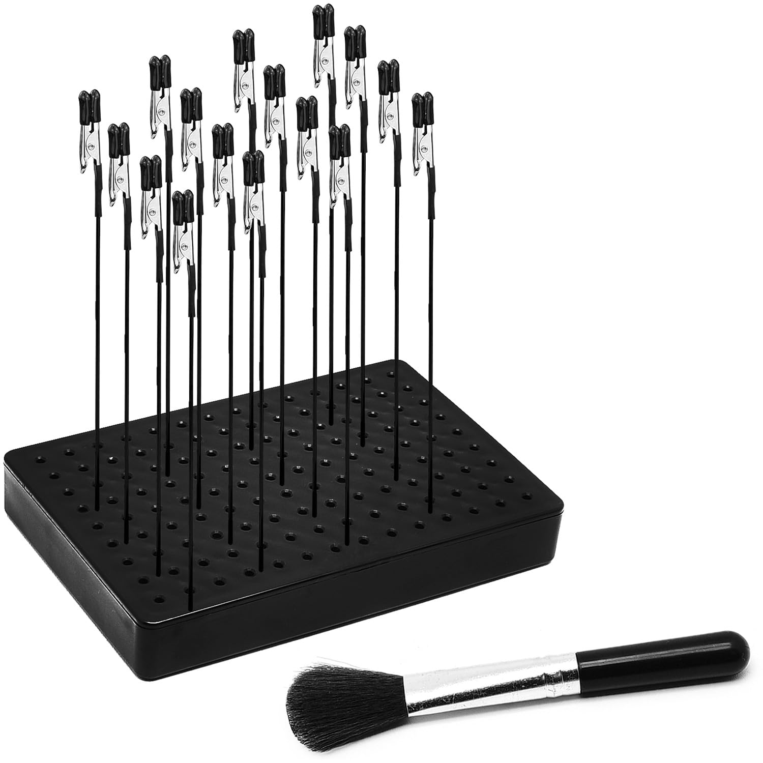 Surf turtle Painting Stand Base with 20PCS Alligator Clip Stick for Gundam Hobby Model Parts Assemble and DIY Card Photo Memo