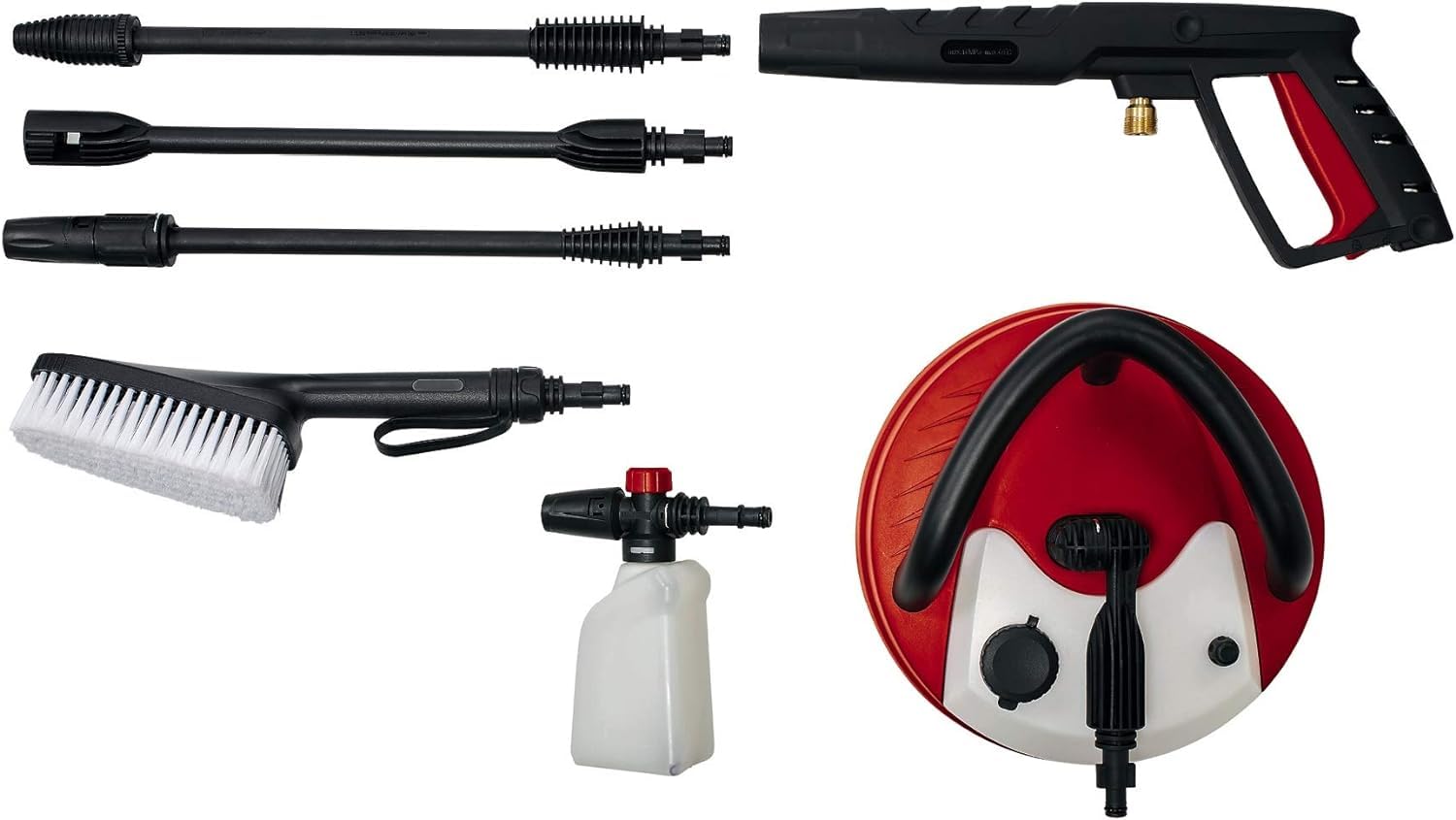 Einhell Hochdruckreiniger TE-HP 170 (2.300 Watt, max. 170 bar, modulares Quick-Couple-System, inkl. Hochdruckschlauch, Pistole, Lanze, div. Düsen, Bürste, Sprühmittelbehälter)