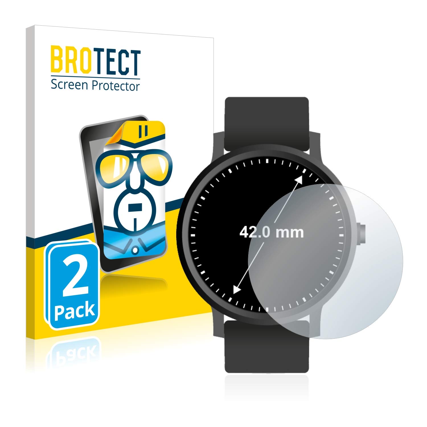 Brotect Pellicola Protettiva Per Oozoo Q00117 (2 Pezzi) - Trasparente HD, Anti-Impronta, Anti-Graffio - Made In Germany - 4