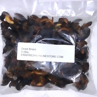 Dried Snails 100% All Natural Cleaned & Sun-Dried 8oz | For Egusi, Okra, Ogbono | No Preservatives, High Protein