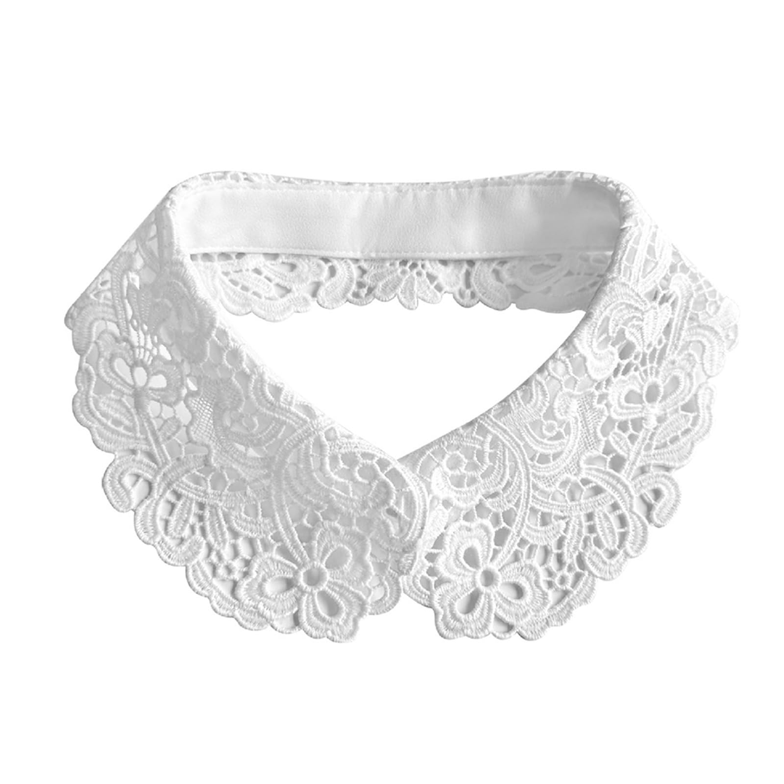 MICFENY Breathable Polyester False Collar With Intricate Cutout Design Fashion Neckpiece Perfect For Spring Outfits
