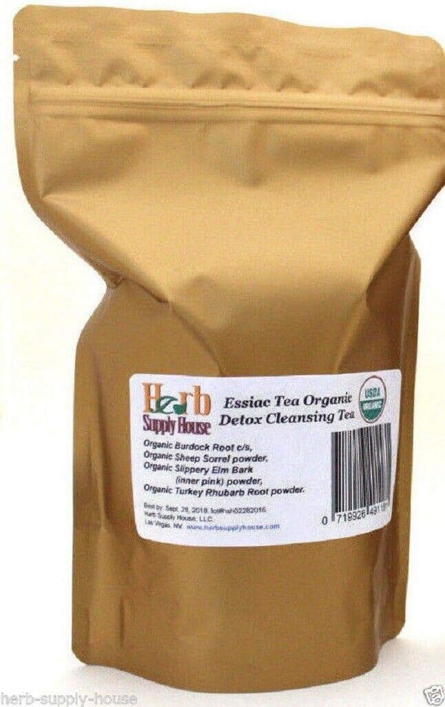 Herb Supply House Organic Essiac Tea 1lb, Makes 5 Gallons Made with Cut/Sifted and