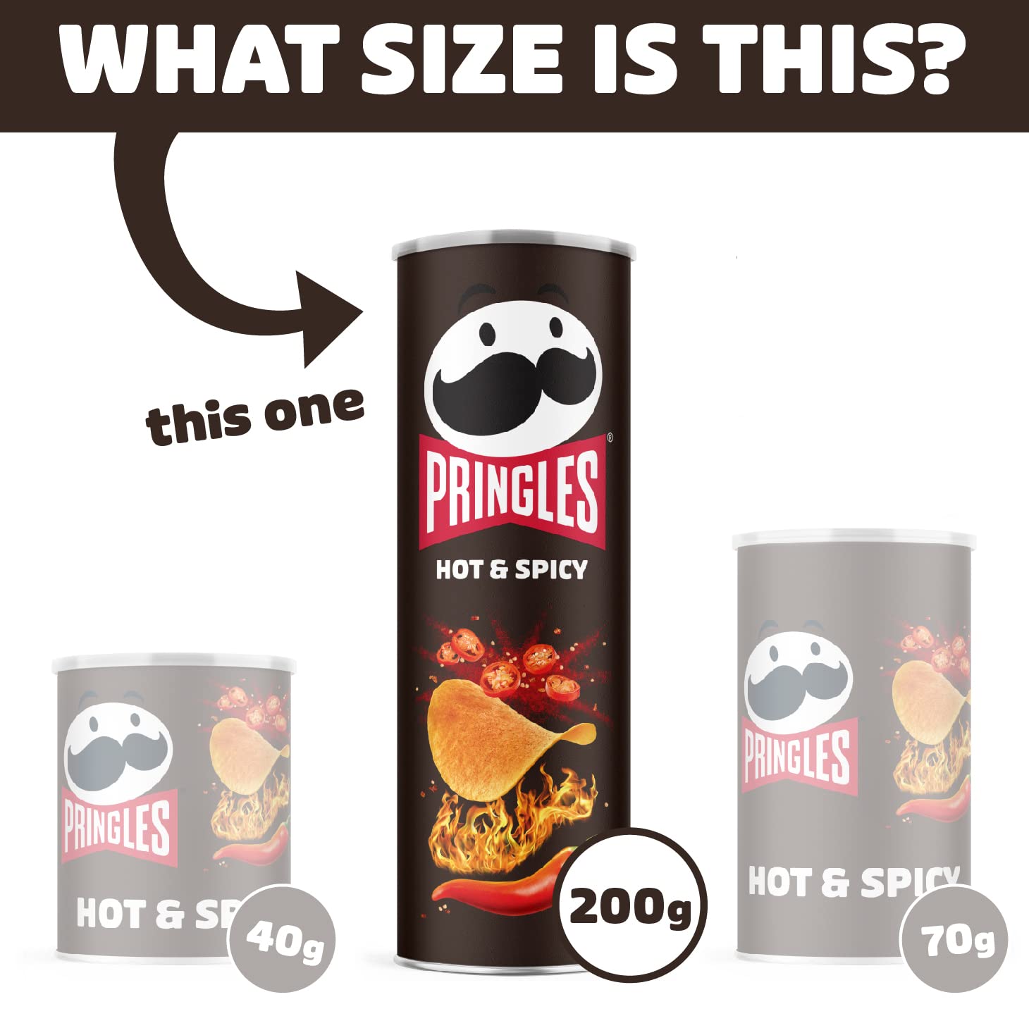 Pringles Hot & Spicy | Scharfe Chips | 19er Vorratspackung (19 x 185g)