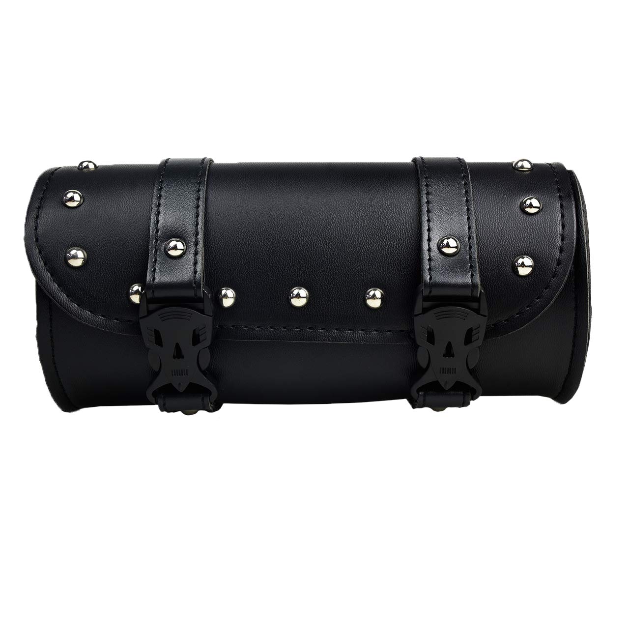 Sac à outils de moto en cuir PU Roll Barrel Bag étanche pour motocross