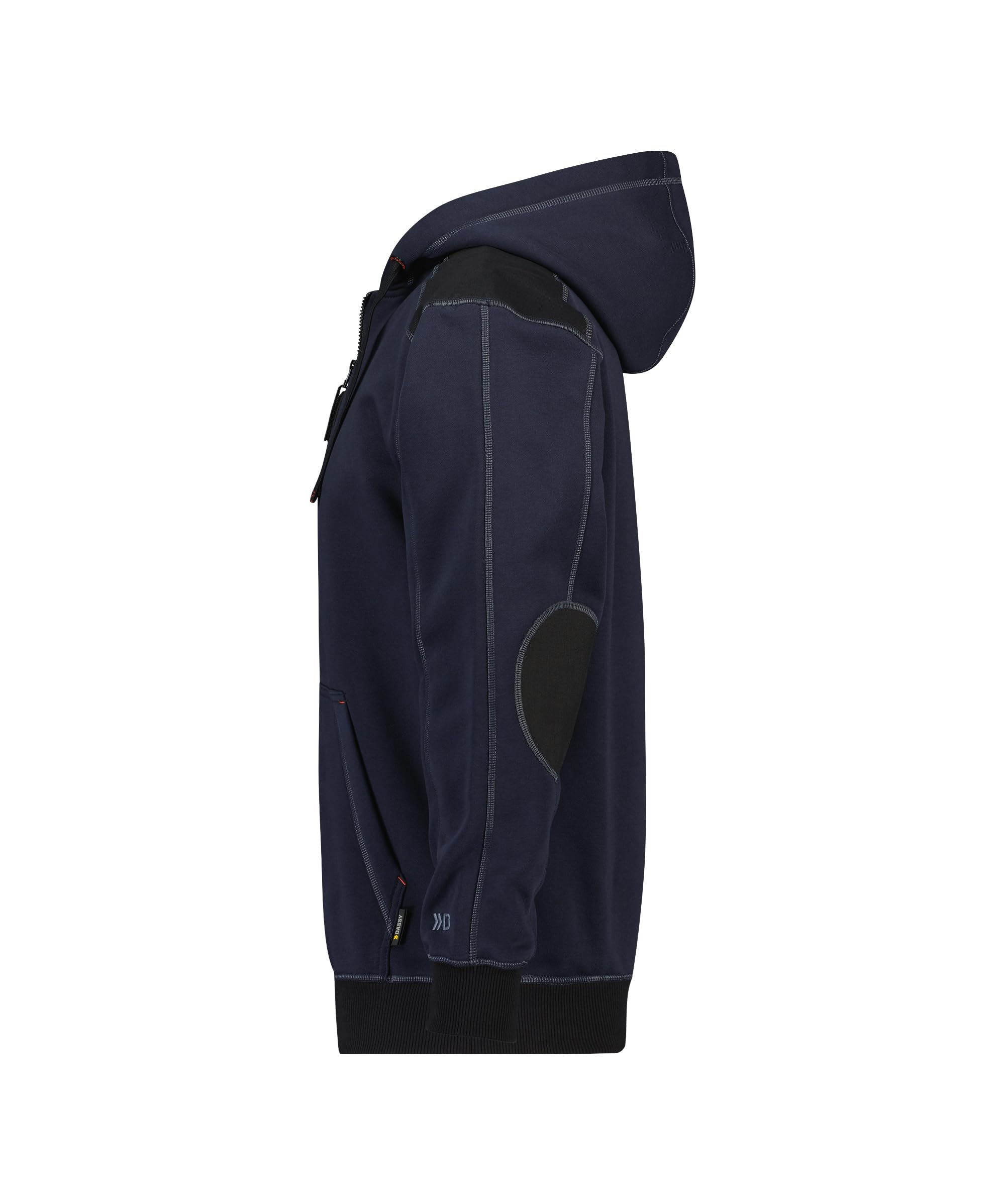 DASSY Bluza z kapturem Indy - rozmiar M - NIEBIESKI/CZARNY