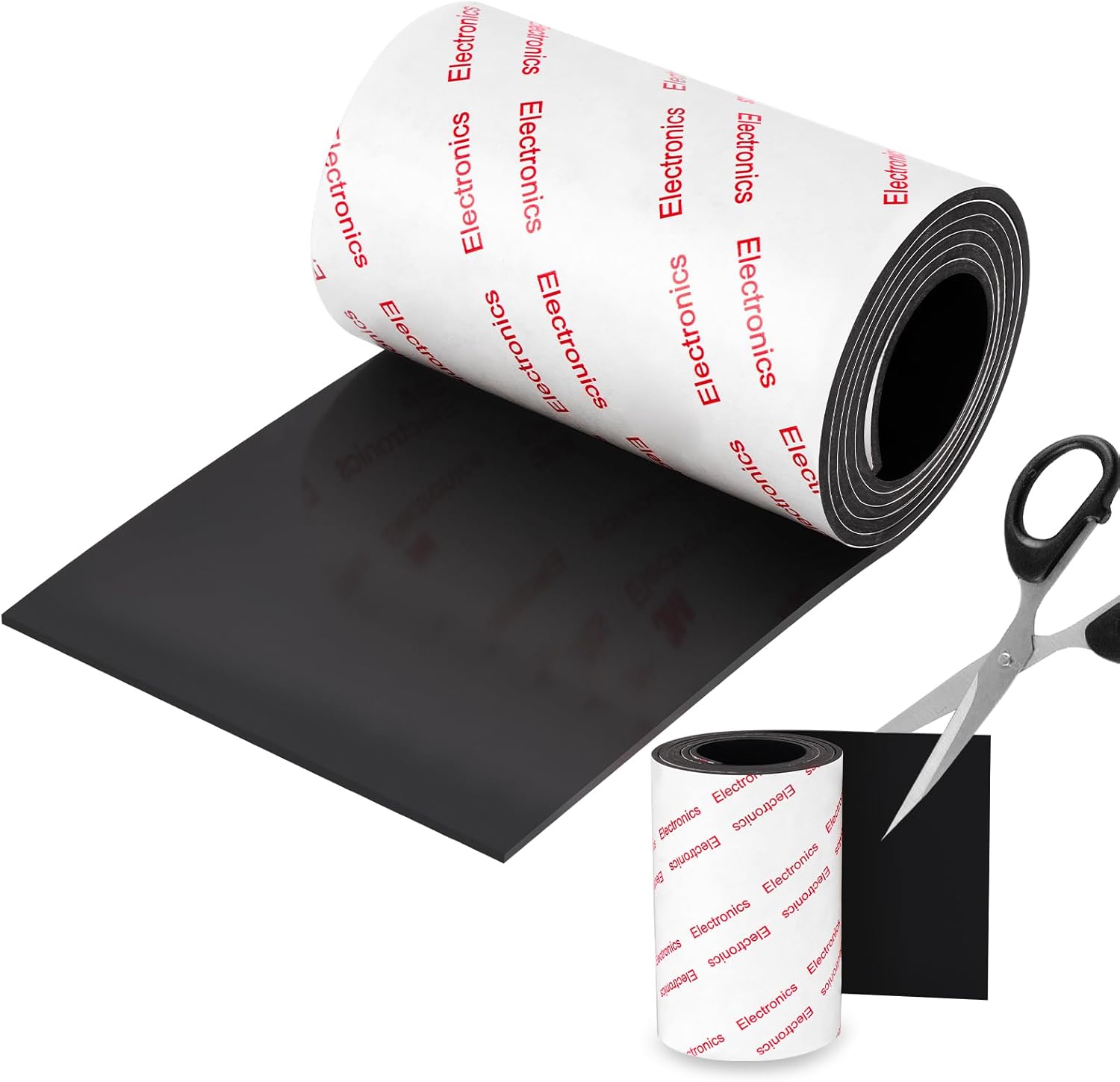 Anti Slip Pad, Rubber Adhesive Grip Pads, Rubber Sticky Non Slip Pads 4x40 inch Black, Rubber