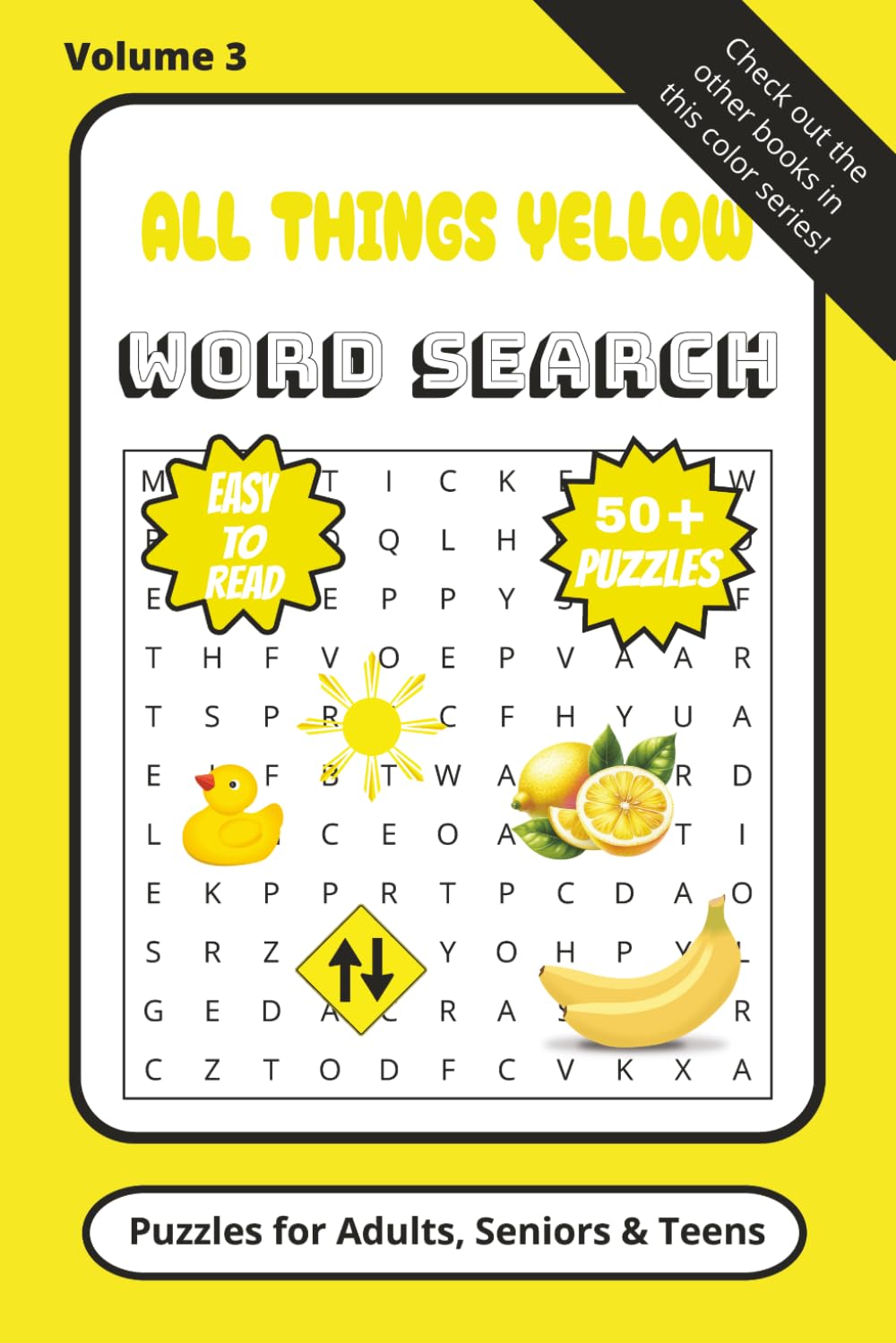 All Things Yellow: All Thing Yellow Word Search Book (All Things Color Word Searches)