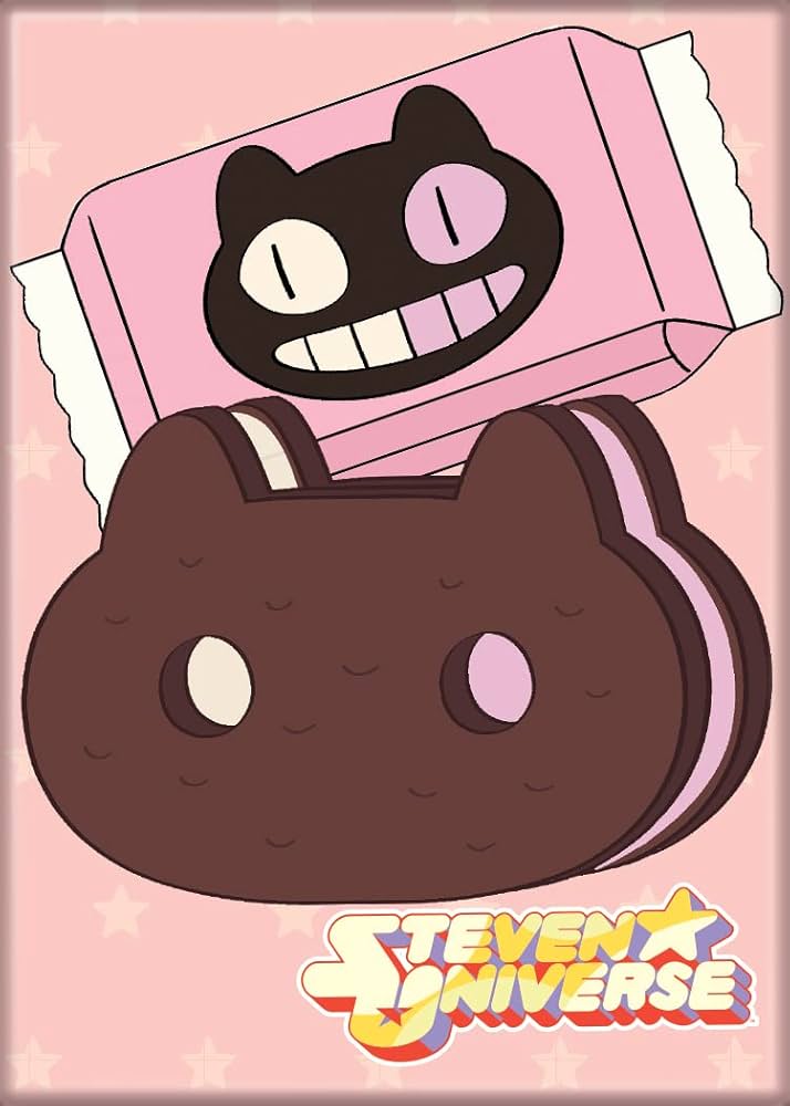 Ata-Boy Steven Universe Cookie Cat 2.5" x 3.5" Magnet for Refrigerators and  Lockers…