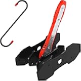 Brake Tool, Brake Caliper Compression Tool with 360 Degree Swing Ratchets, Brake Caliper Tool with 2PCS Steel Plates, Caliper Piston Compressor Tool with Brake Caliper Hooks, Red