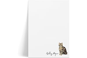 Personalized Cat Note Pad: The Purr-fect Gift for Feline Fanciers