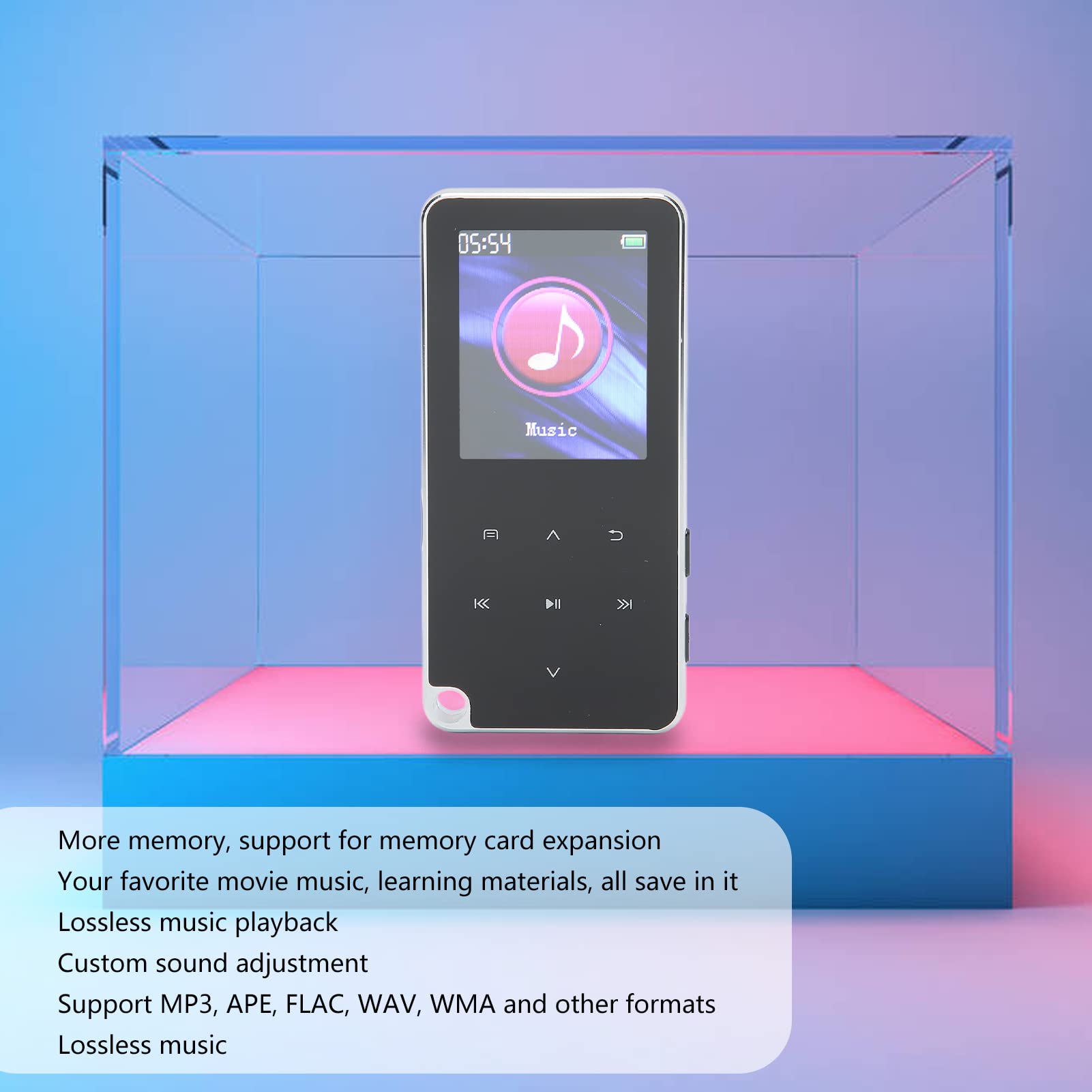 Generic Lettore Musicale Digitale Lettore Musicale Portatile Bluetooth 4.0 per Correre Camminando - Ampio Spazio di Archiviazione per gli Amanti della Musica (32GB)
