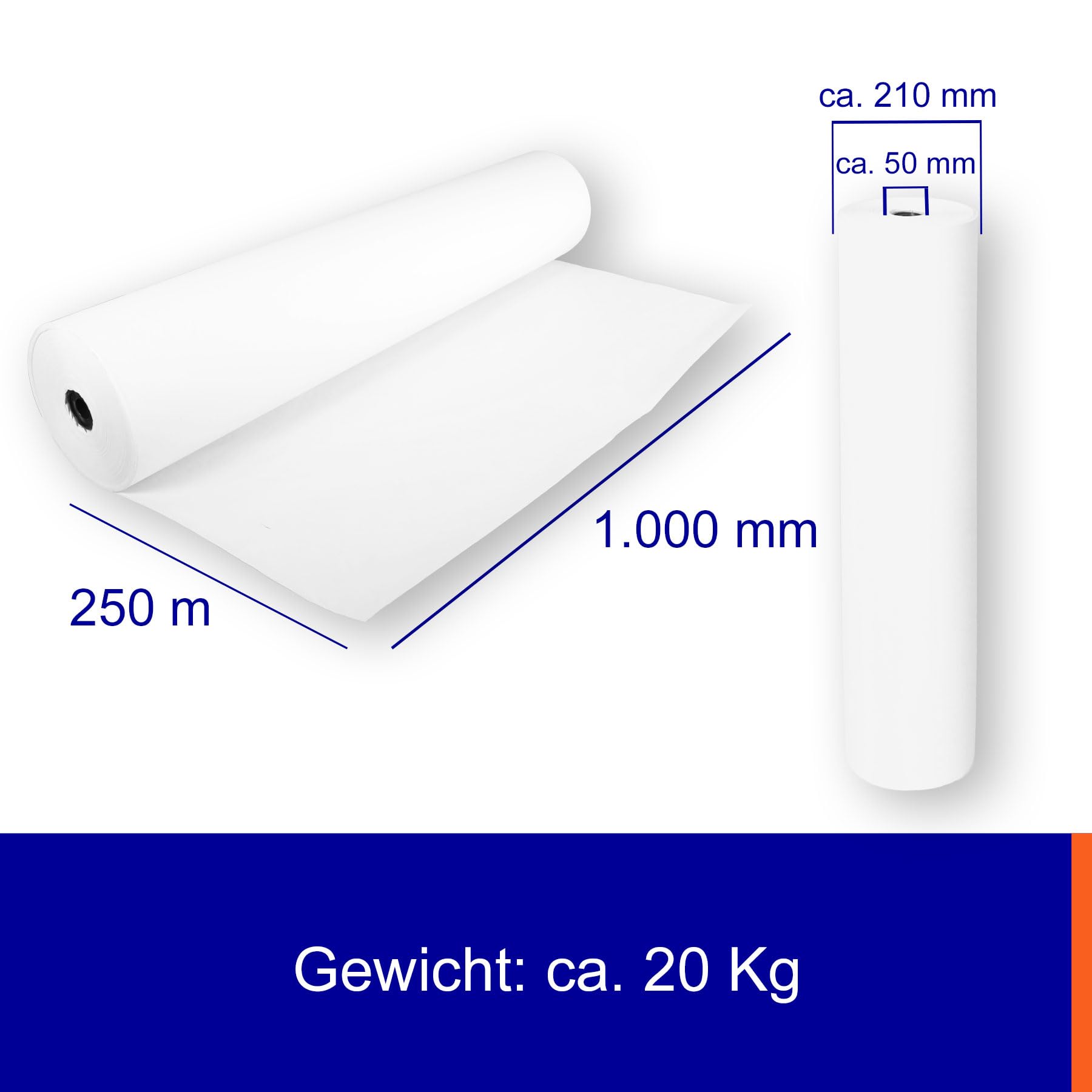 2 Rollen Schrenzpapier 100cm | 20kg/Rolle | Lettura Schrenz | als Einwickel- bzw. Knüllpapier | preiswerter und umweltbewusster Polsterschutz | vielseitiges Verpackungspapier | FSC zertifiziert
