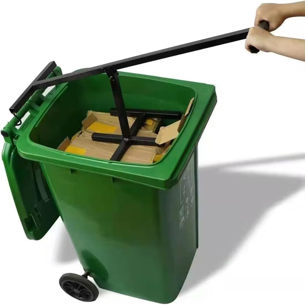 Compactador de basura manual, compactador de platos, compactador de basura for el hogar, compactador de basura con mango ajustable, triturador de basura for cocina, jardín, restaurante y oficina