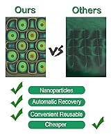 Vista 2 de Película de visión de campo magnético de 4 x 4 pulgadas, pantalla de flujo magnético, detector de patrones magnéticos, enseñanza de proyectos