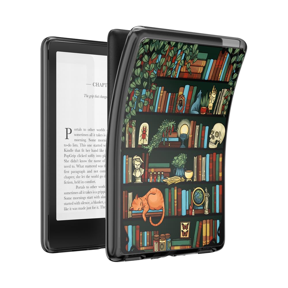 PopSockets Kindle Paperwhite 12th Gen MagSafe Case- Storied Shelves