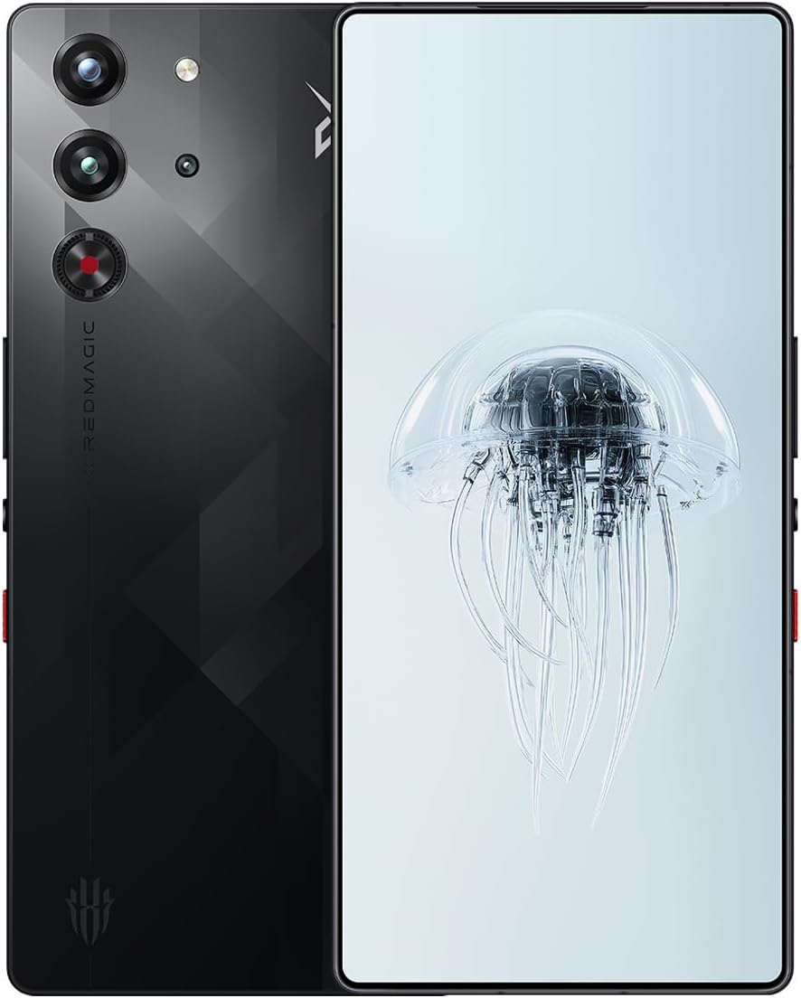REDMAGIC 10 Pro 144Hz Gaming Phone, 5G Android Smartphone, 12GB RAM+256GB ROM, Snapdragon 8 Elite, 6.85" 1.5K AMOLED Full Screen, FHD+, 50MP Camera, Dual-Sim, Unlocked Mobile Phone Black