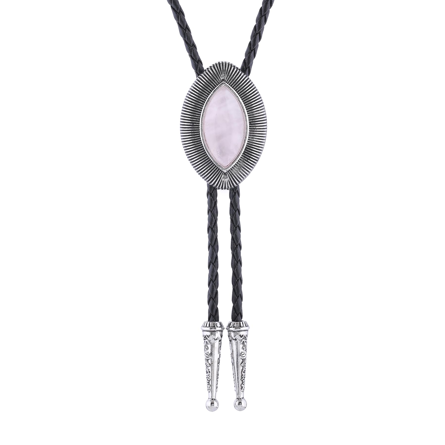 Btilasif Bolo Tie Brown for Men, Scorpion Luminous Stone Cowboy Tie Western Leather Necktie Necklace for Women