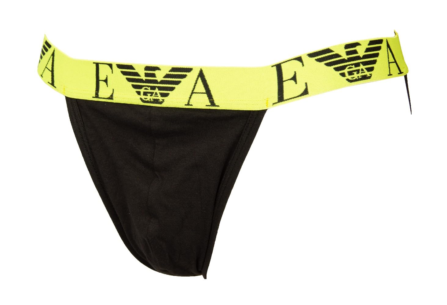 Emporio Armani Suspensorio suspensorio Pack 2 Piezas Calzoncillos Hombre elástico a la Vista Ropa Interior artículo 111932 3F715 suspensorio 2, 07320 Nero/Nero - Black/Black, M