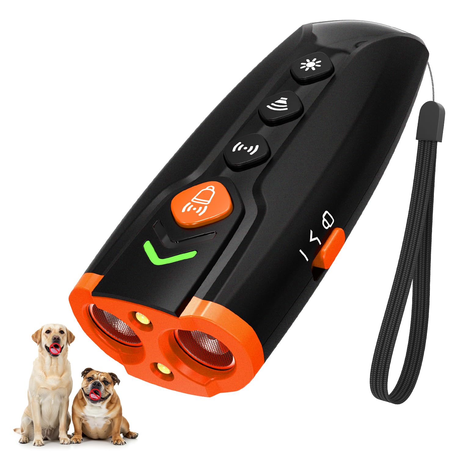 AOZOOM Anti Barking Device with 4 Modes, Ultrasonic Dog Repeller, Rechargeable Dog Barking Deterrent Devices 50ft Range, Humane Dog Behavior Corrector for Indoor Outdoor Use