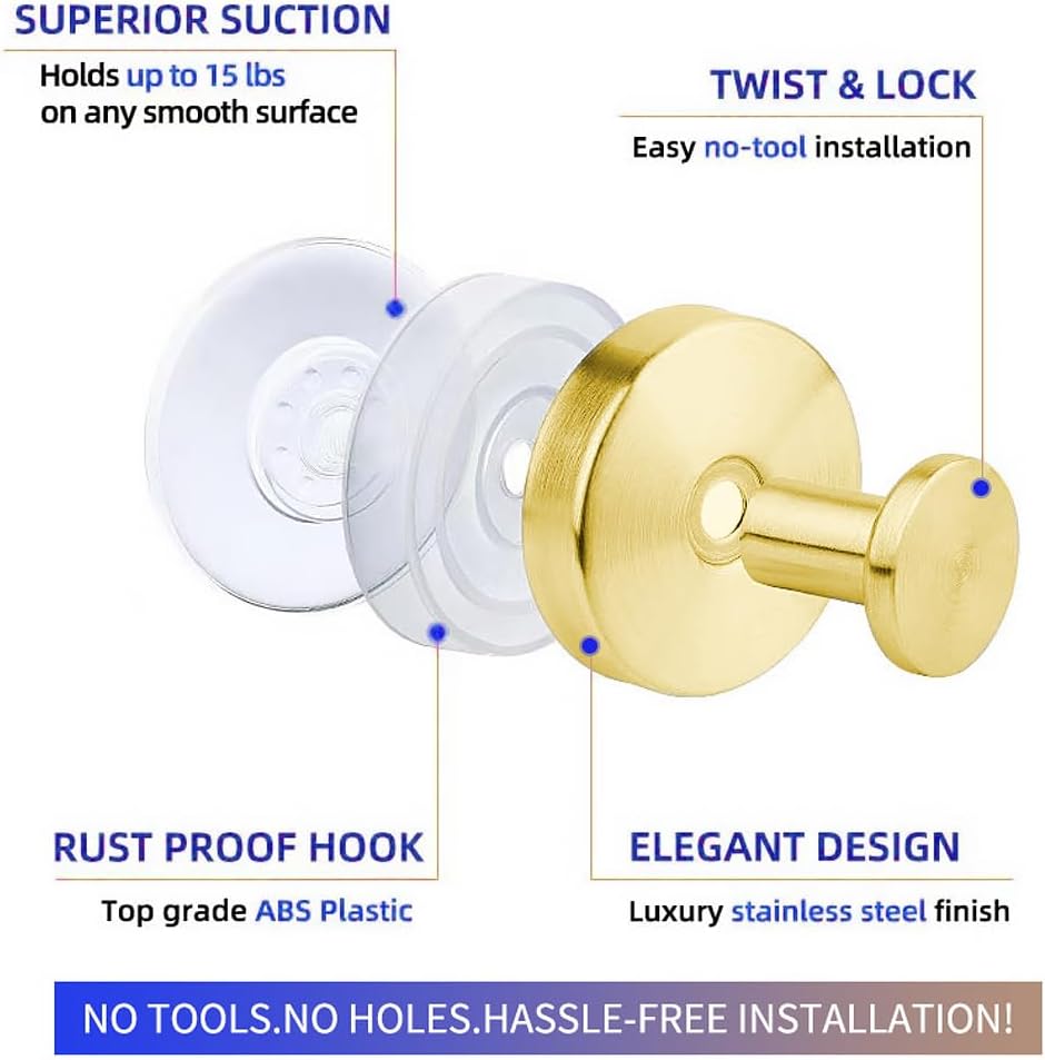 Flower Wreath adsorption Hook, with Waterproof and Rust Proof Properties, Suitable for Smooth and Non Porous Surfaces Such as bathrooms, Glass, Mirrors, Tiles, etc (4, Bright Silver)
