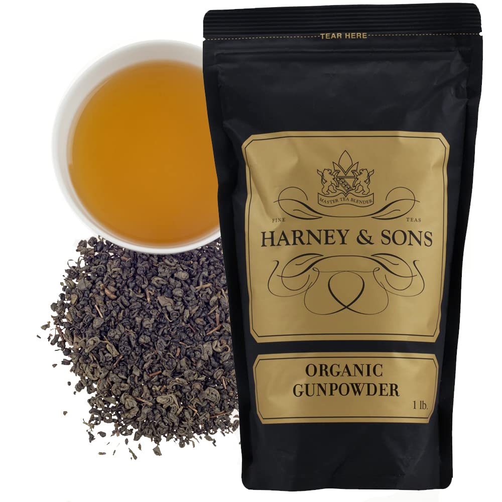 Harney & Sons Organic Gunpowder, 16oz Bag of Loose Tea