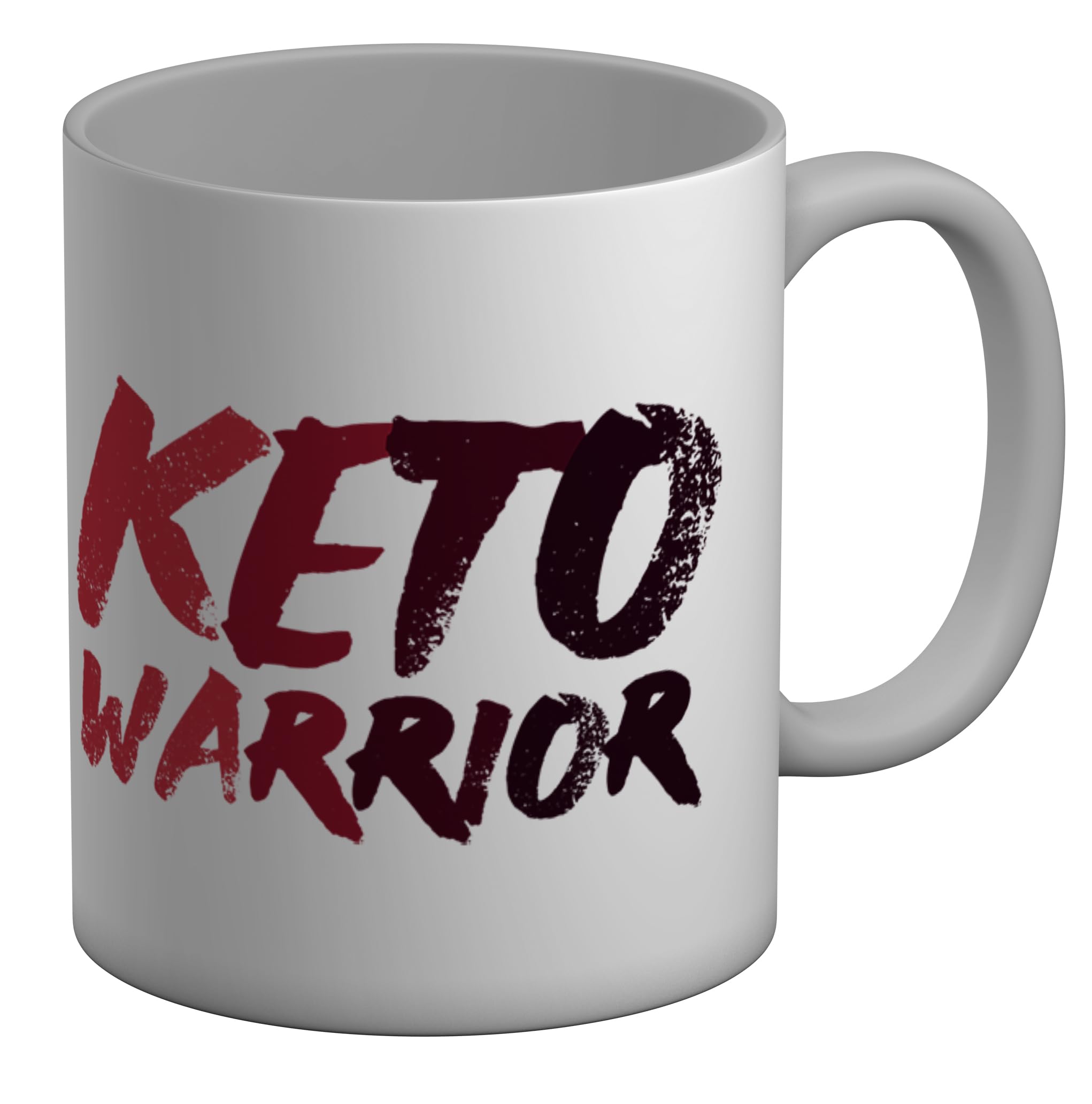 Shopagift Keto Warrior Mug Fat Loss Ketosis Funny White 11oz Large Ceramic Cup