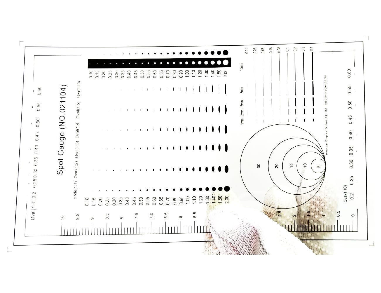 Size Estimation Chart Transparency SEC Surface Defection Inspection (5)