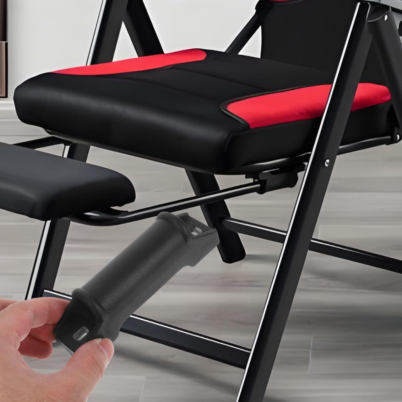 TEHAUX Gaming Chair Footrest Slider Pads 4Pcs – Smooth & Silent Sliding for Recliner Rails – Heavy-Duty Ergonomic Replacement for Gaming, Office & Desk Chairs