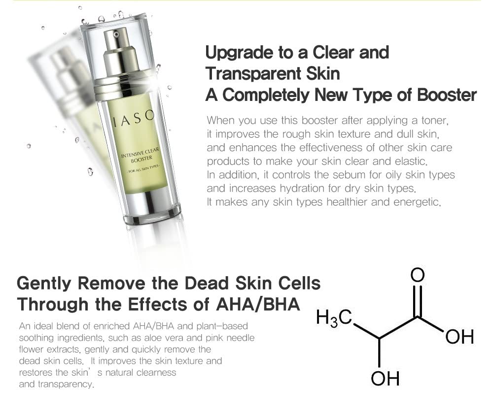 Miniatura 4 de IASO INTENSIVE CLEAR BOOSTER 5.64oz  Retexturizador de piel  todo tipo de piel