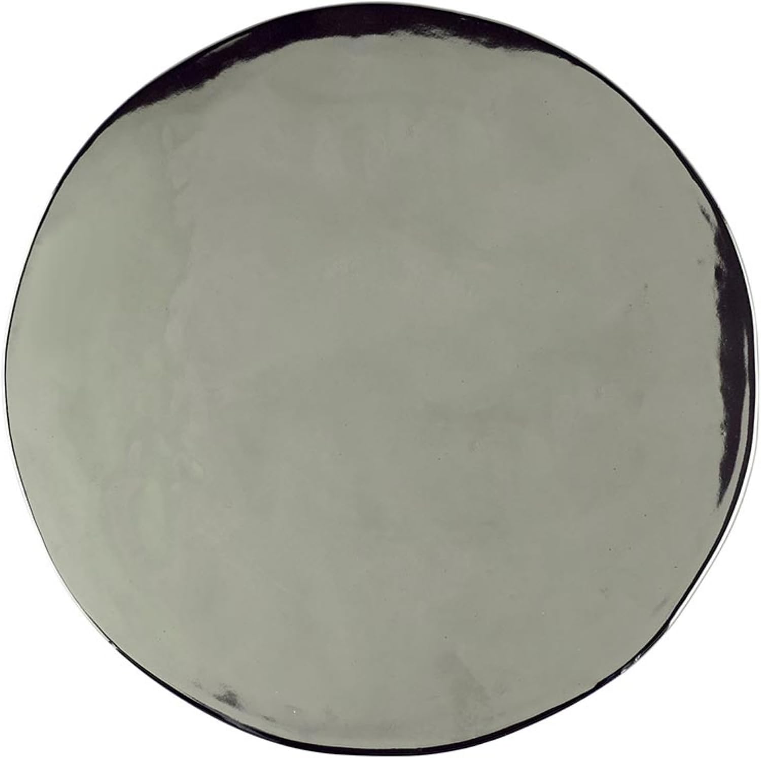 Santa Barbara Design Studio Cake Pedestal Ceramic Luster Cake-Stand, 11" Diameter, Moss Green