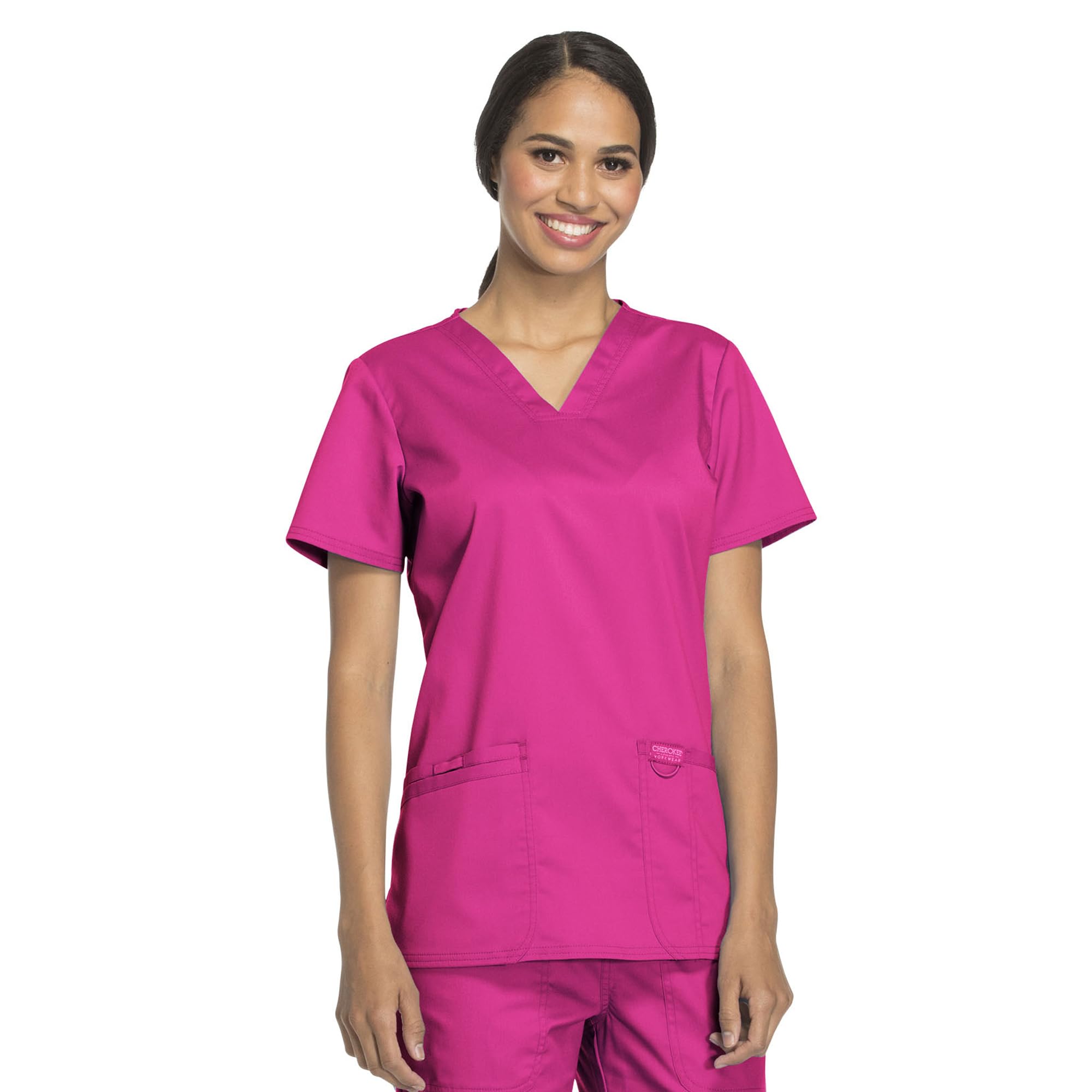 Cherokee Medical Women's Scrub Top V-Neck with 3 Pockets & Soft Fabric WW620