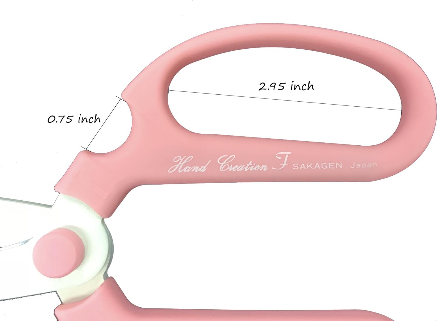 Flower Scissors Hand Creation F-180 / Blade is Longer Than F170 Type (Pink)