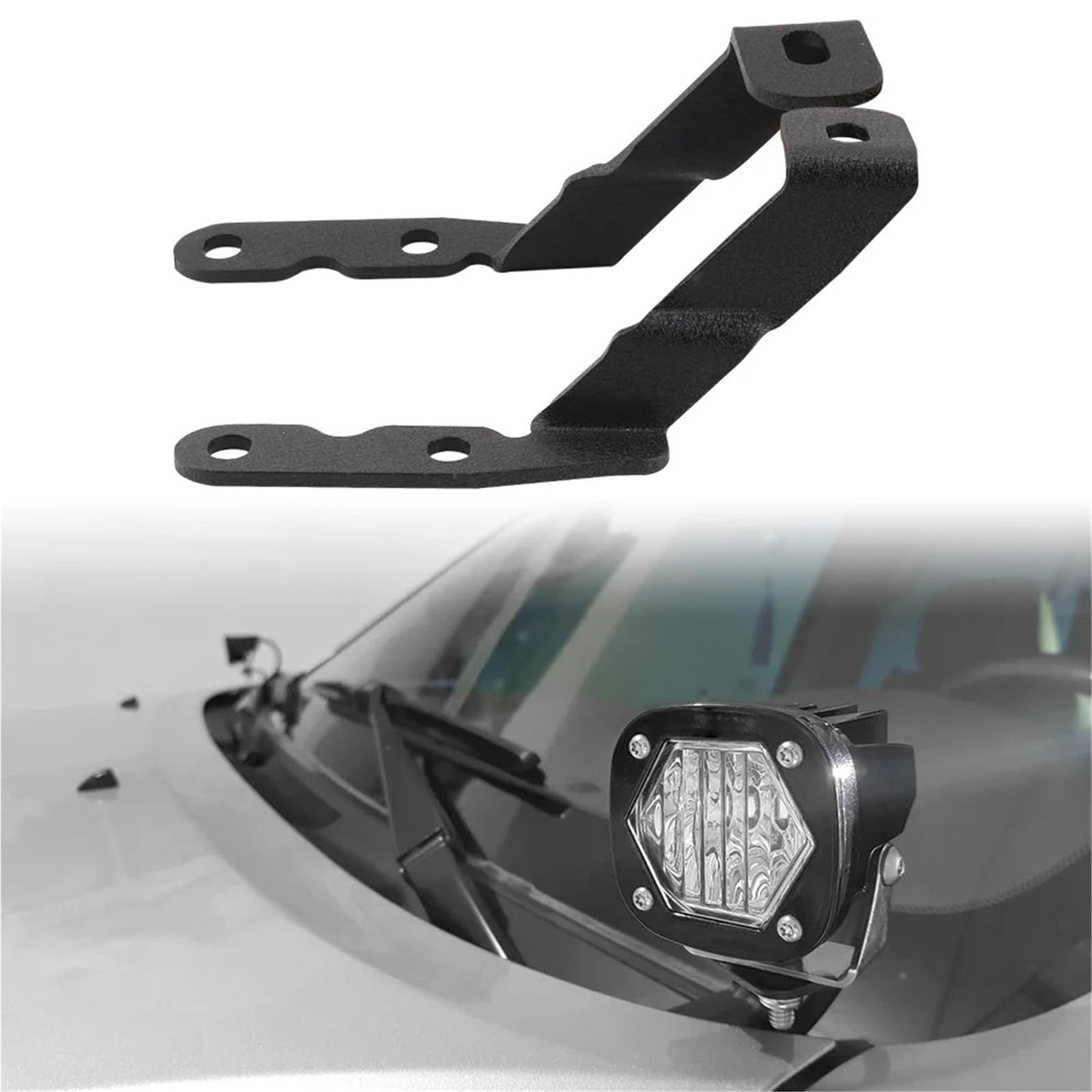 Support de Lumière Travail Support de Phare de Travail à LED pour Voiture, Compatible avec GMC Yukon Sierra et Chevy Suburban Tahoe Silverado 2007-2013 Support Phare