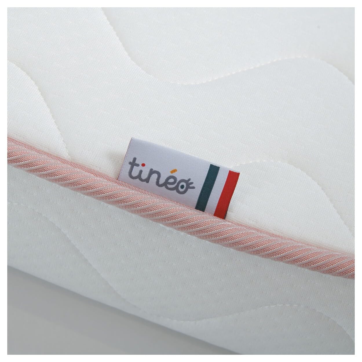 Tineo - Materac dziecięcy 60x120x12cm - 1 twarz dziecka + 10kg - 1 twarz dziecka - 10kg - Wyprodukowano we Francji