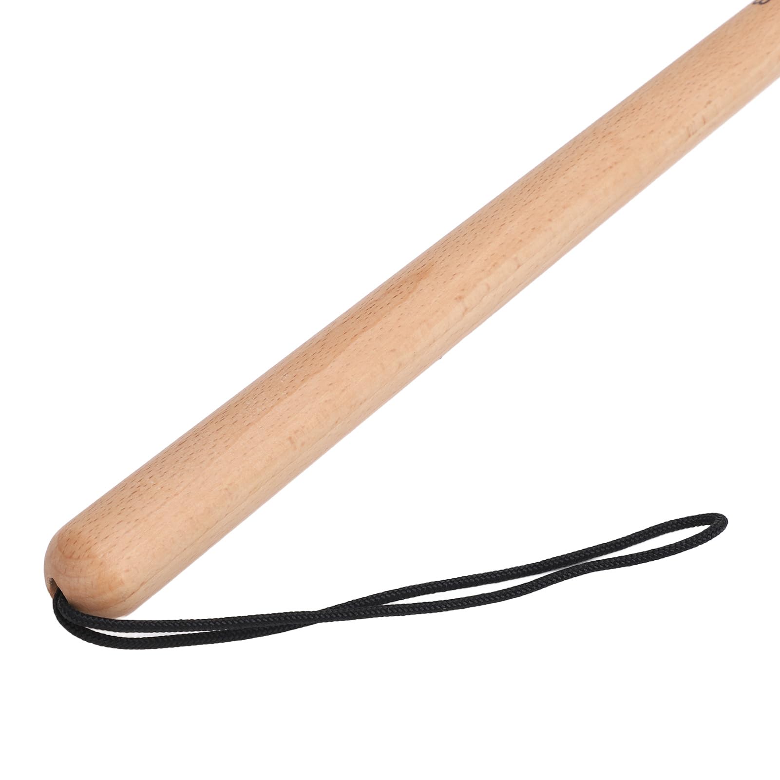 Maillet en Laine, Manche en Bois de Hêtre, Grand Bâton de Tambour avec Corde de Queue Noire Sécurisée pour Tambours Gongs