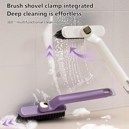 Miniatura 4 de Cepillo de limpieza de hendiduras multifunción, cepillo de limpieza de hendiduras de cerdas duras, herramienta de cepillo giratorio de 360 grados,