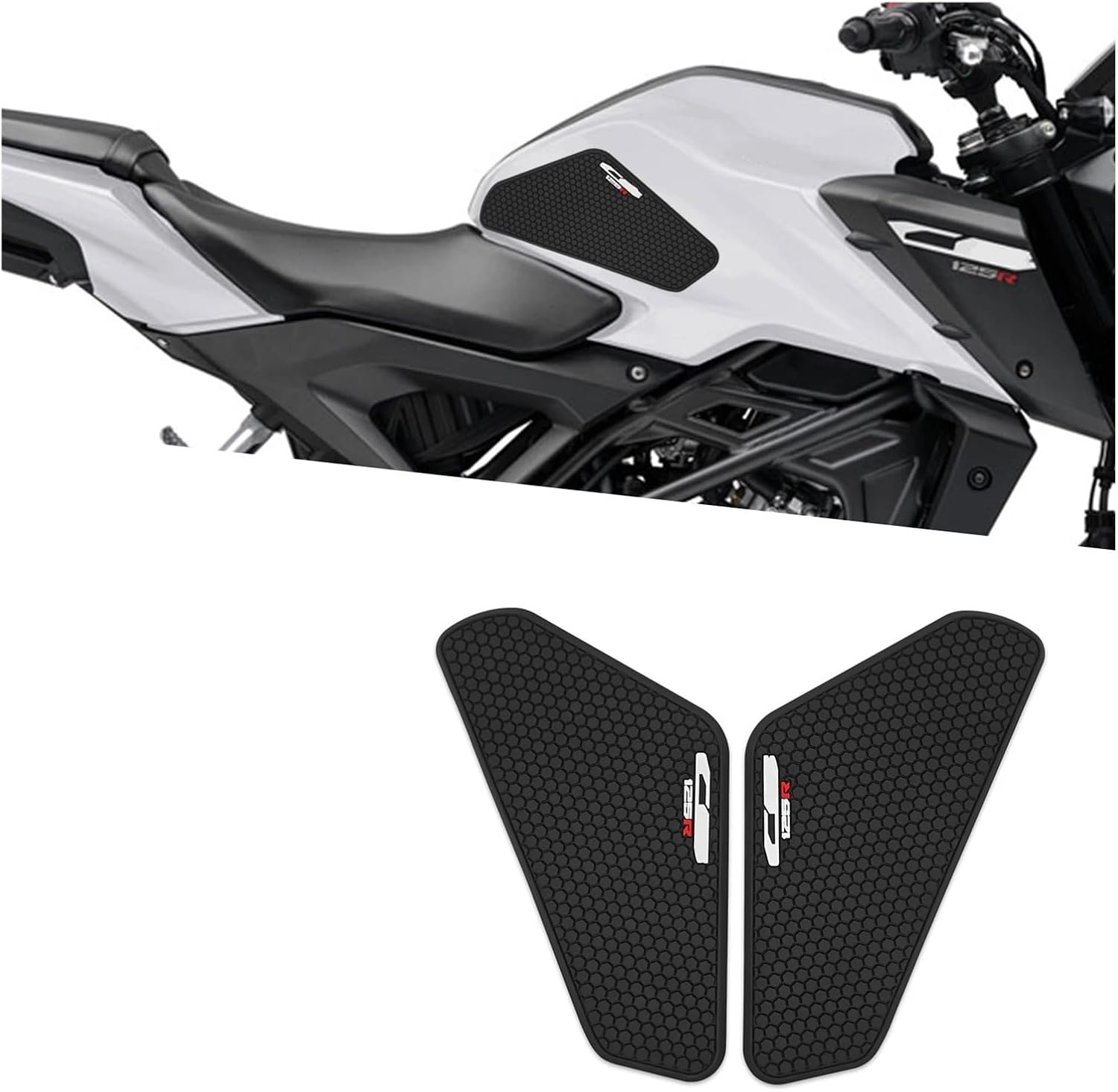Motorcycle Tank Sticker Motorcycle Accessories Tank Traction Pad Protector Sticker Decal Gas Knee Grip for CB125R 2018-2025.