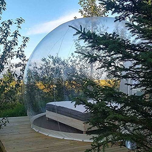 Carpa burbuja inflable con túnel para camping y jardín miniatura 6