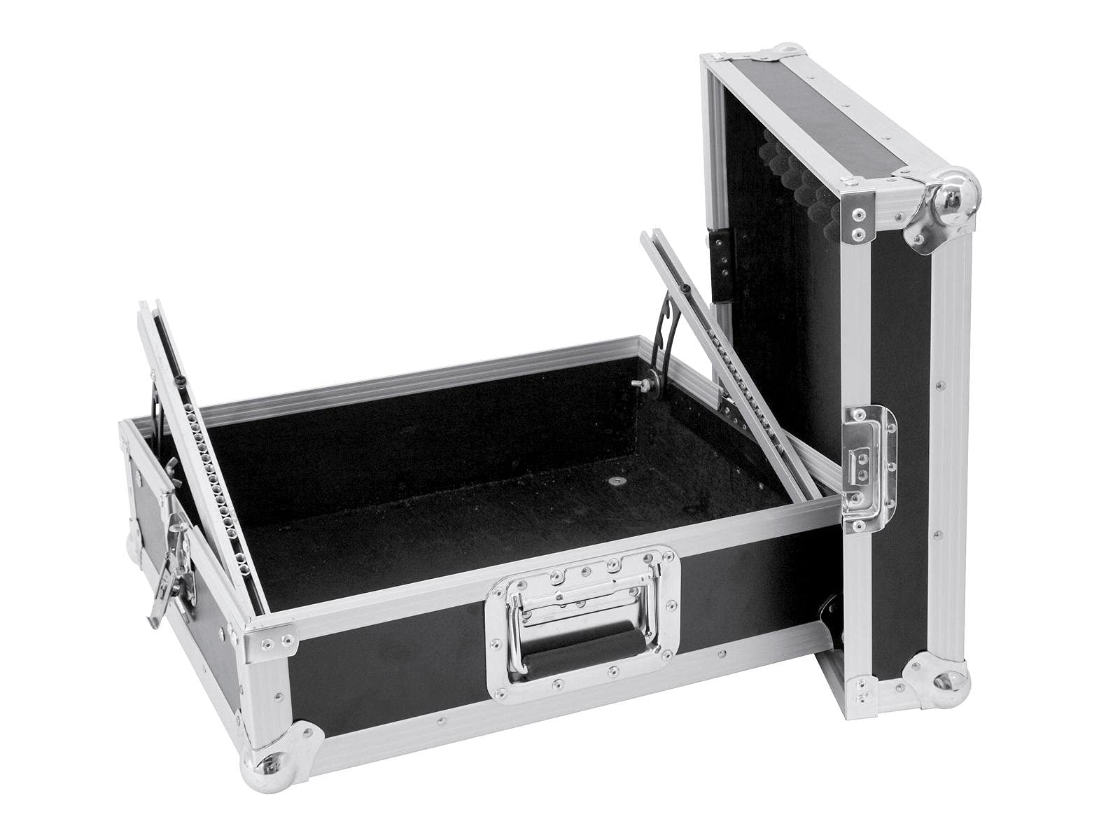 ROADINGER Mixer-Case Profi MCV-19, variabel, sw 8HE | Flightcase für 483-mm-Geräte (19")