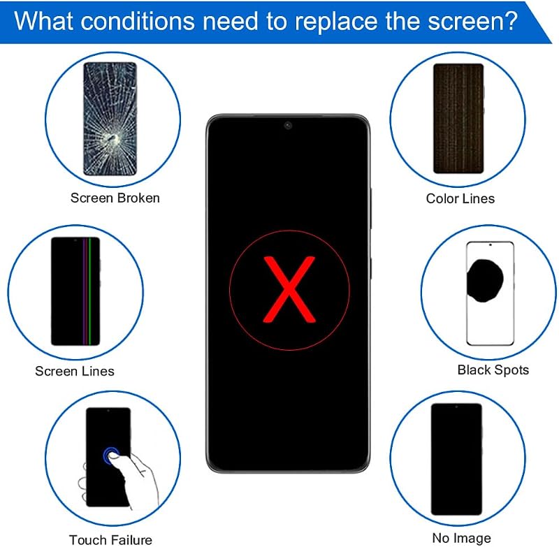 iYAiYO Blackview BV6200 Előre Összeszerelt LCD Érintőképernyő - Eredeti Kijelző Csere Szerszámkészlettel Mobiltelefon Javításhoz