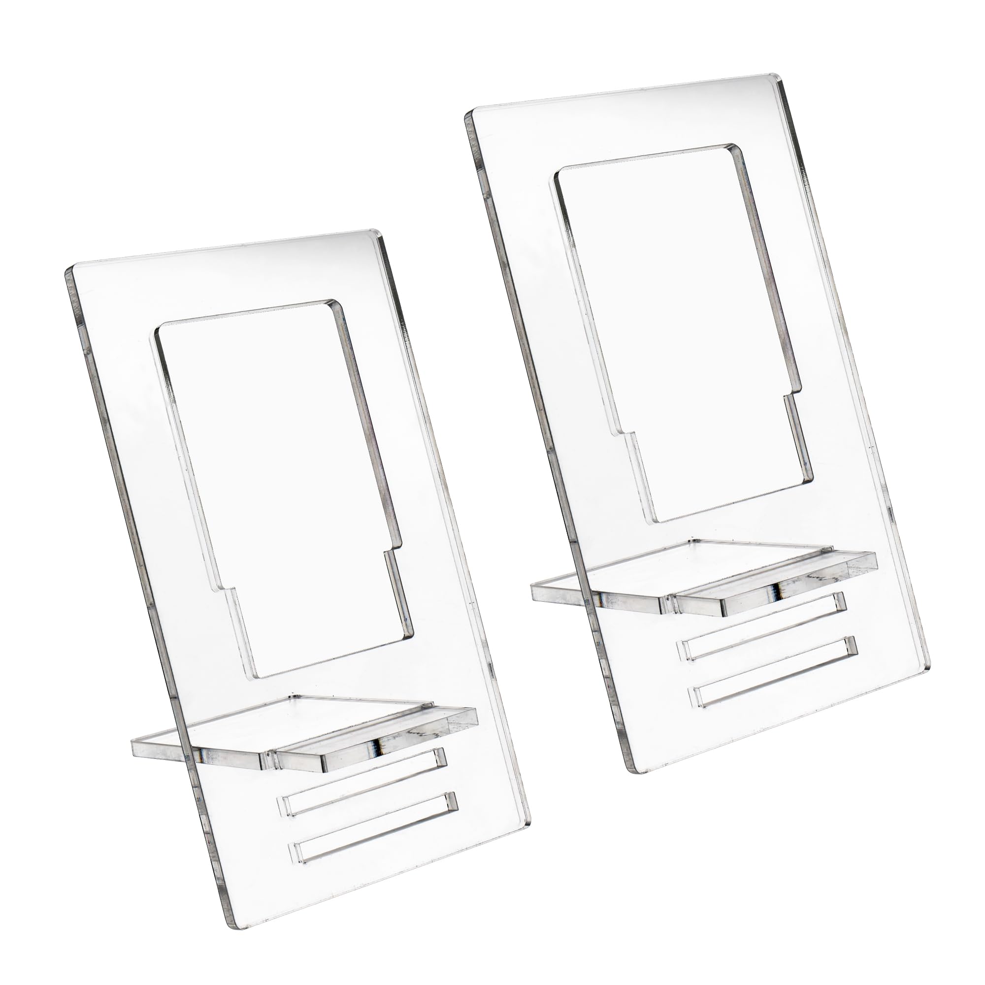 Acrylic Multifunctional Mobile, Mini Tablet Stands Adjustable 2 PCs Set, Portable Table Holder