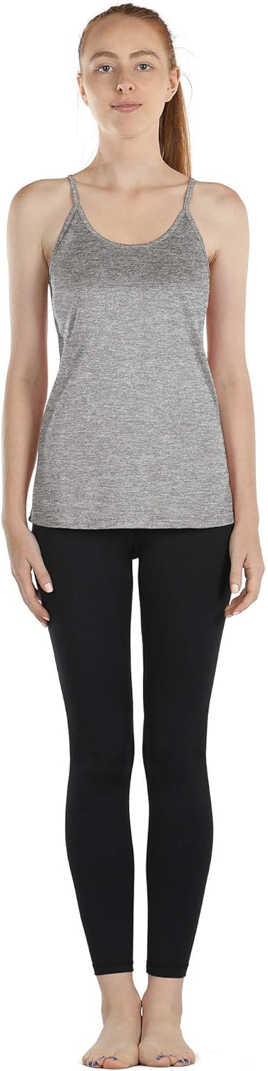 icyzone Workout Tank Tops for Women - Athletic Yoga Tops Open Back Strappy Running Shirts - Image 3