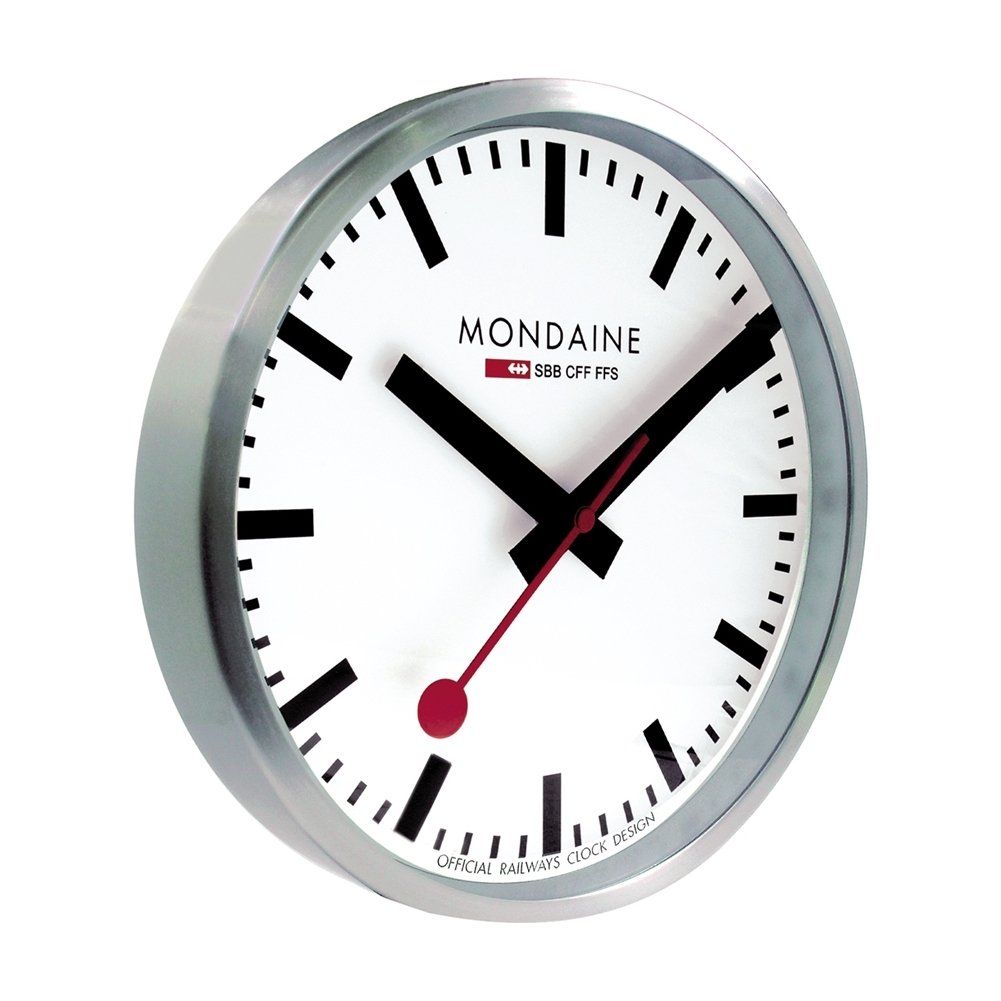 美品　モンディーン 掛け時計 ウォールクロック　MONDAINE 　レッド Amazon.co.jp: MONDAINE (モンディーン) 掛け時計 ウォール