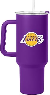 FANMATS NBA 40 oz Stainless Steel Handled Tumbler – Durable Powder Coat Finish - Fits Most Cup Holders, Vaccum Insulated, Officially Licensed NBA Cup - Comes With Straw