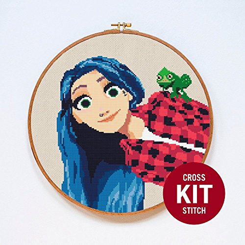 Rapunzel Princess Cross Stitch Kit by Stitchering