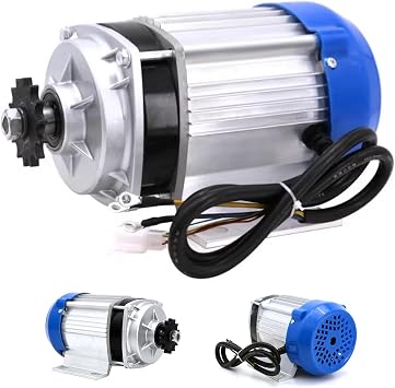 48V / 60V Electric Brushless Motor Tricycle Motor 550W-1000W Electric Tricycle Rickshaw Motor Center-Mounted Chain Motor for Conversion Tricycles, Rickshaws, Three-Wheeled Bicycles