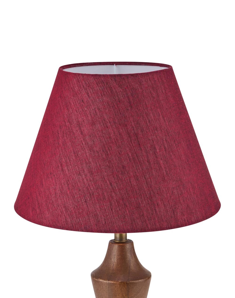 Fabindia Maroon Cotton Basix Tapered Drum Medium Lampshade-picture-13