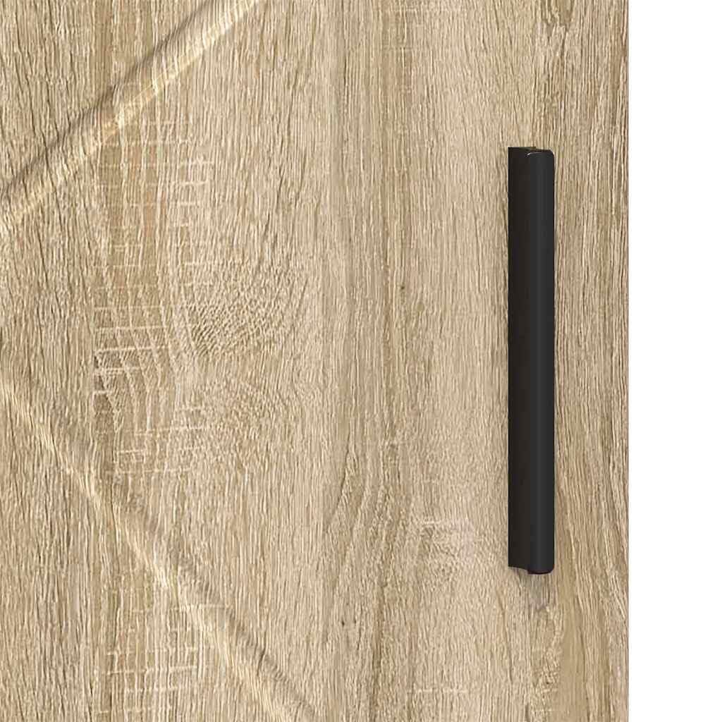 vidaXL Szafka Łazienkowa z przechowywaniem Dąb Sonoma 30 x 35 x 95 cm, Nowoczesna szafka łazienkowa, prostokątna stawiana, z drewna, kompaktowe półki, praktyczna organizacja w domu