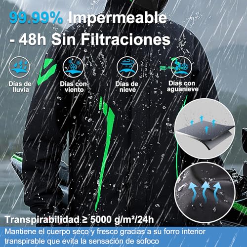 La Mejor Lista de Impermeable para motociclista que Puedes Comprar On-line. 24 Imagen adicional